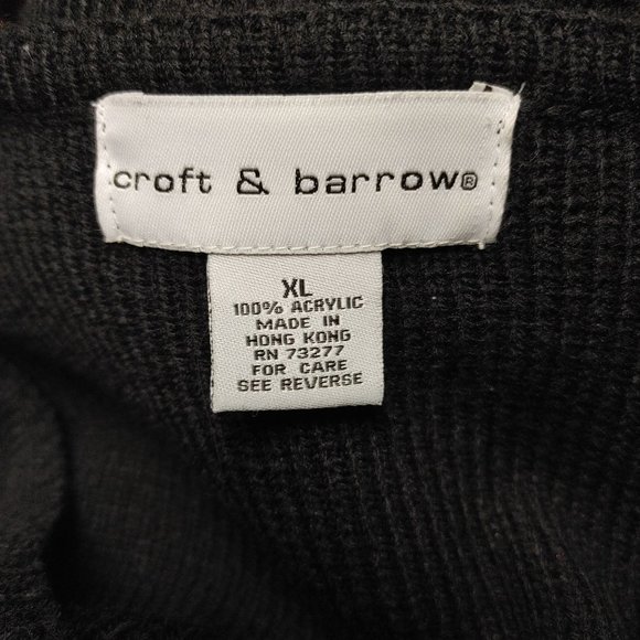 Croft & Barrows Women's Black Long Sleeve Knit Wool Cardigan Medium - Picture 3 of 3